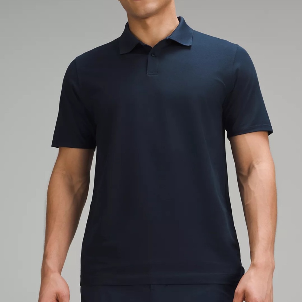Lululemon Classic-Fit Pique Short-Sleeve Polo Shirt Color Charcoal Size XL